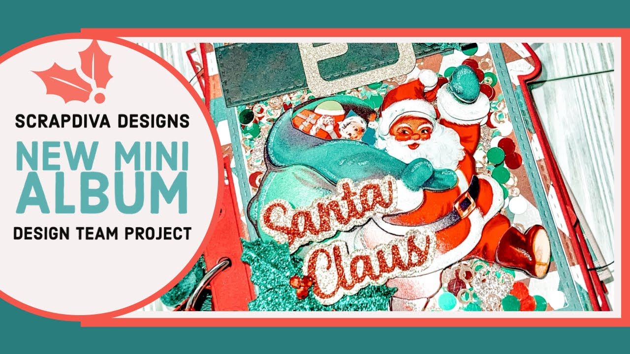 🎅🏽Santa Mini Album featuring @ScrapDiva29 Elf Mini Album Die Set