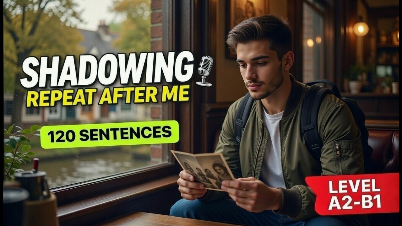 How to Speak English Fluently: 120 Sentences Shadowing Practice (A2-B1) | Alex’s Story Ep.3