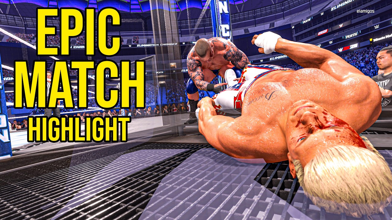 Эпический матч WWE Men's Elimination Chamber 2026: лучшие моменты!