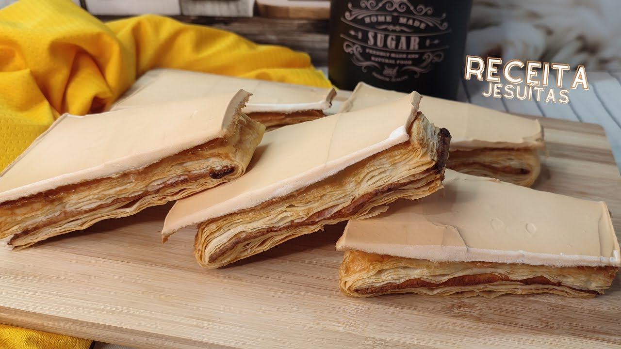 Aprenda aqui a fazer Jesuítas perfeitos, um delicioso pastel portugues! 😊