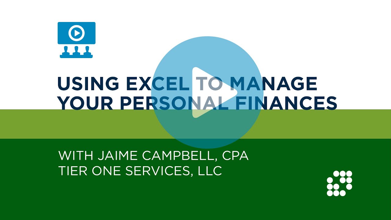 Using Excel to Manage Your Personal Finances Tutorial | NJCPA