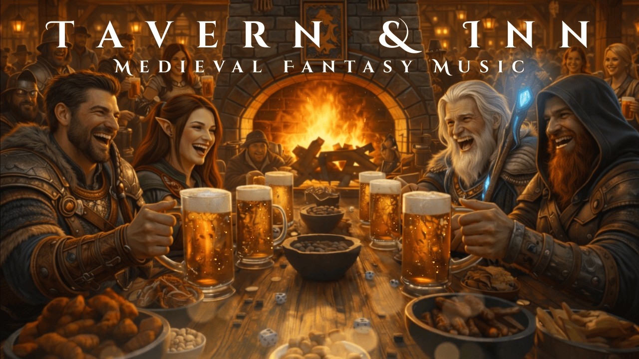 Bustling Tavern & Inn 🍺 D&D Music & Ambience | Lively Medieval Soundscape