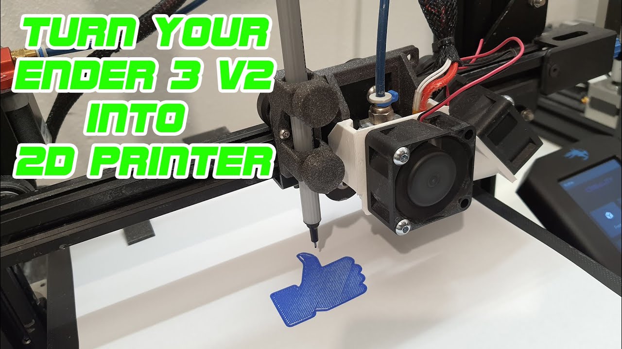 Turn your Ender 3 V2 into 2D Printer