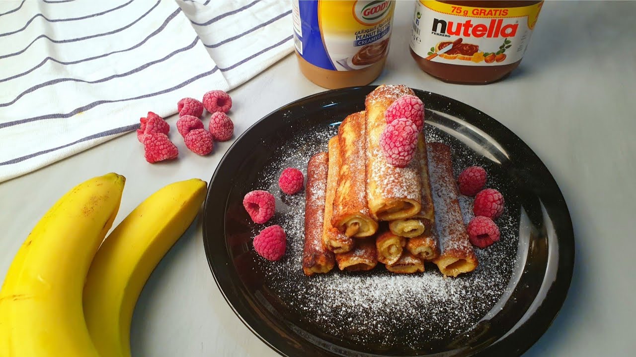فرنش توست رول 🍞🌰😋 French Toast Roll