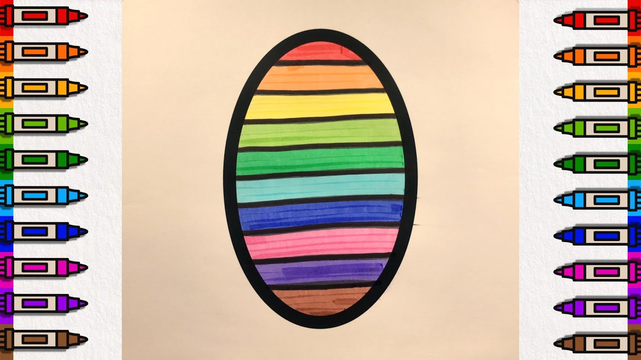 10 Colors Art Coloring: Shapes – Oval, Rectangle, Pentagon & Octagon with Marker Pens