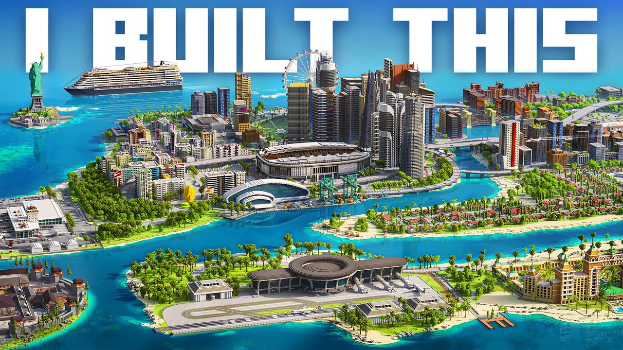 EXPANDING my HUGE MINECRAFT CITY for 24 HOURS