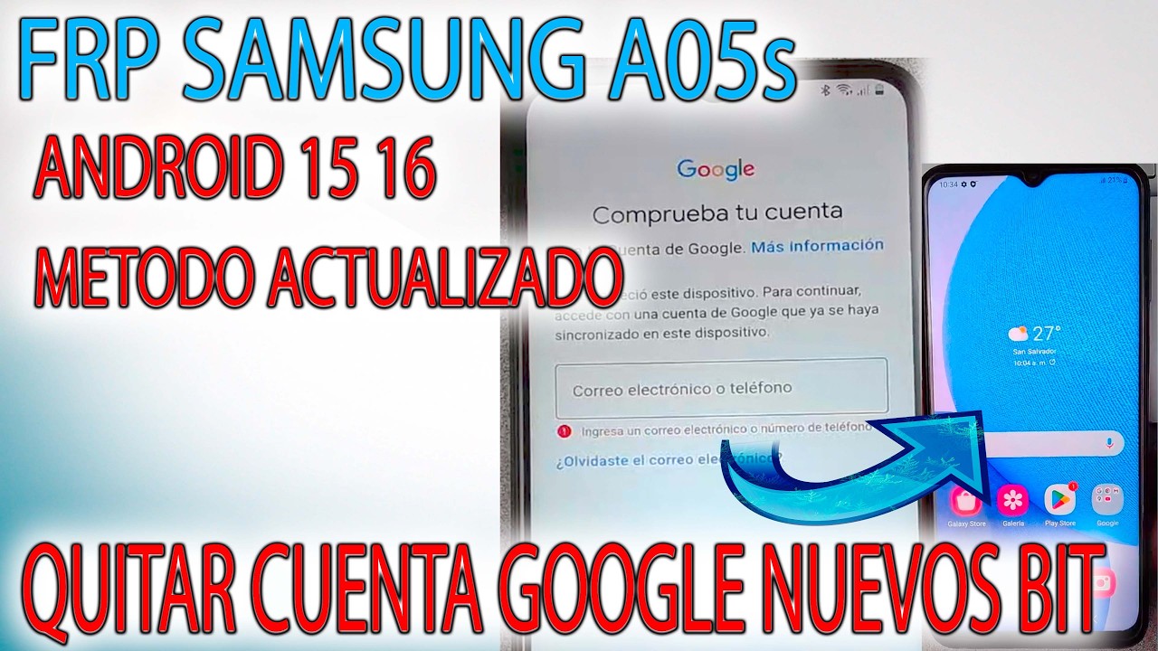 FRP BYPASS SAMSUNG A05s NUEVOS BIT QUITAR CUENTA GOOGLE METODO ACTUALIZADO A057 QUALCOM bueno