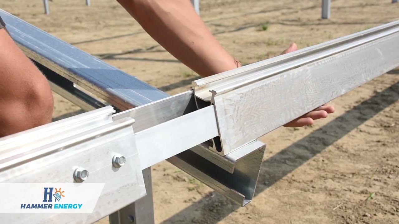 Hammer Energy sistema di struttura per impianti fotovoltaici a terra
