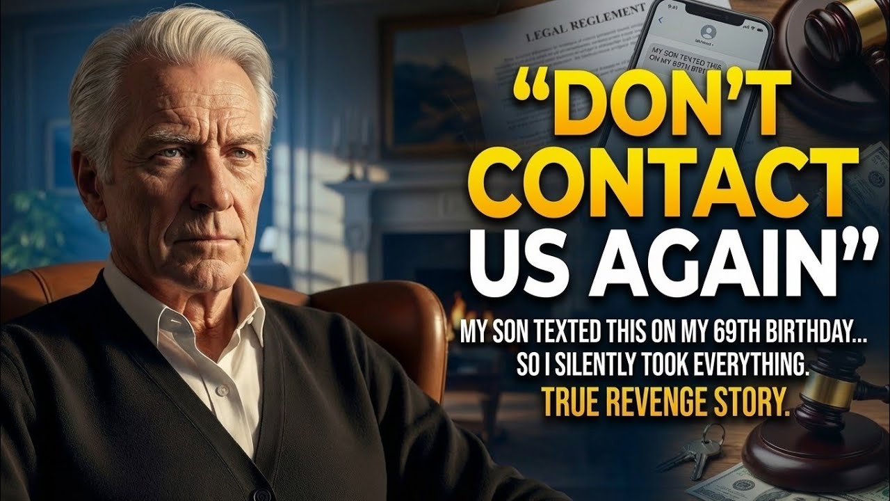 My Son Texted “Don’t Contact Us Again” on My 69th Birthday — So I Silently Took Everything