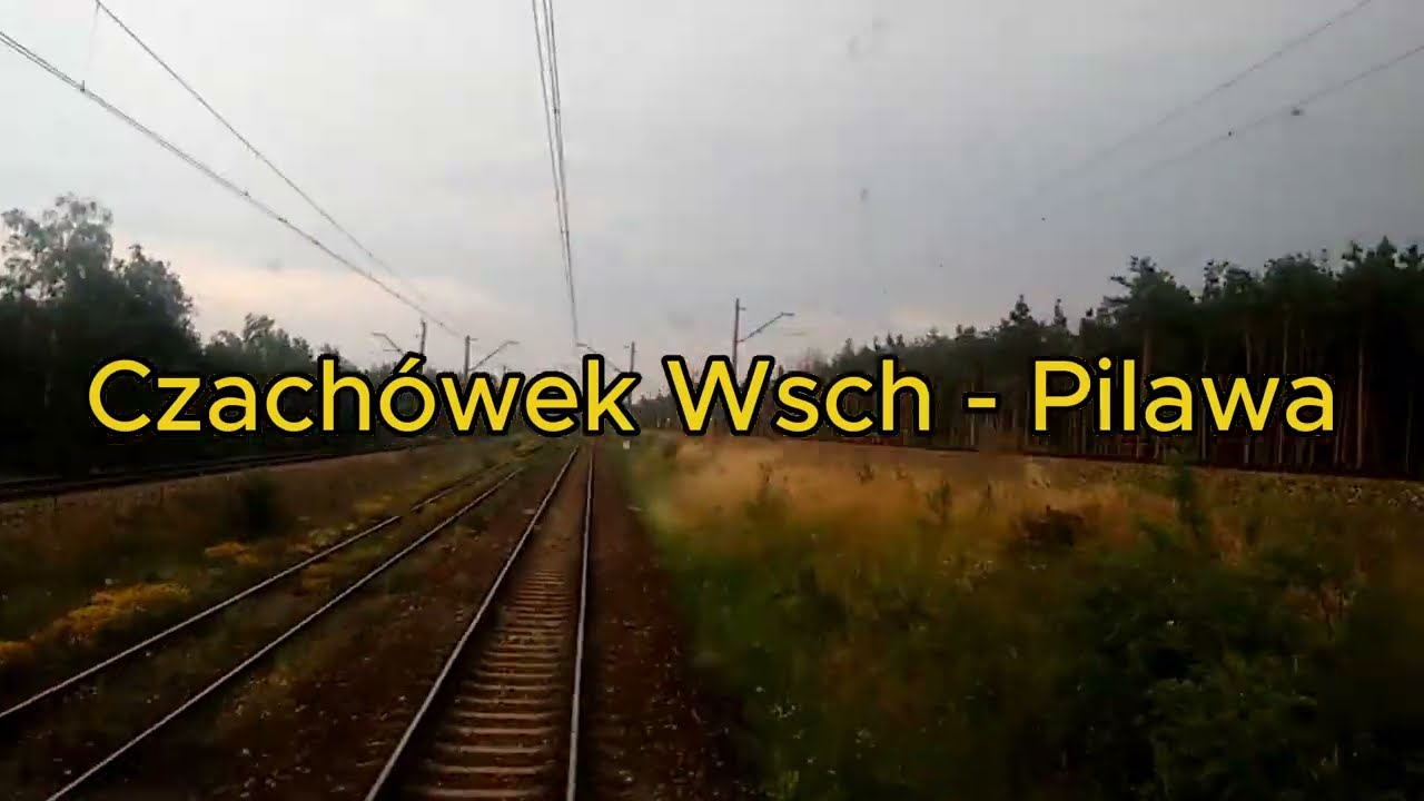 Cabview ET22 Linia kolejowa nr 12 SŁ Odcinek Czachówek - Pilawa (podmiana) + most w Górze Kalwarii