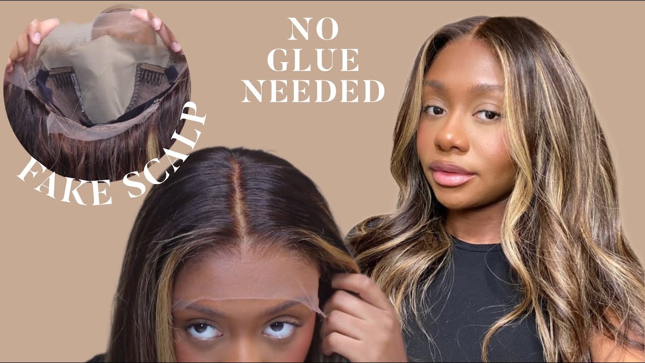 NO GLUE! BLONDE BALAYAGE FAKE SCALP WIG｜RPGSHOW