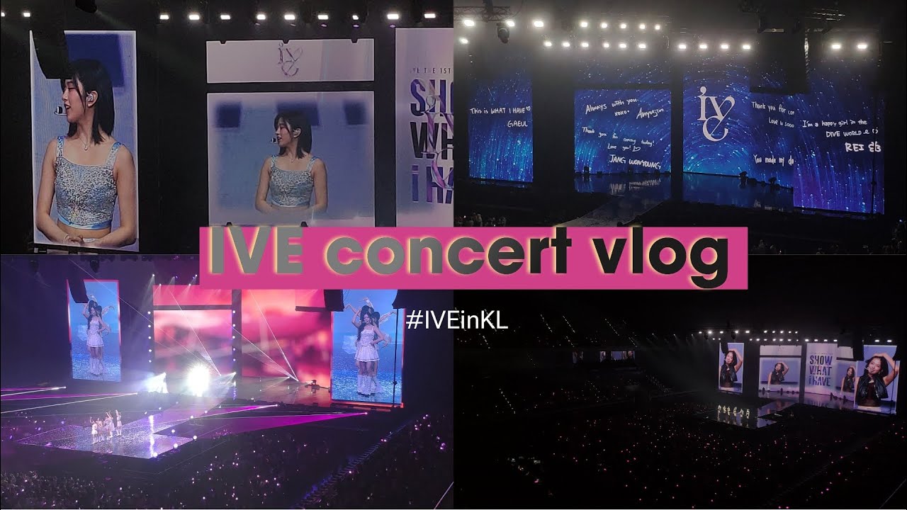 IVE THE 1ST WORLD TOUR SHOW WHAT I HAVE in KUALA LUMPUR Vlog