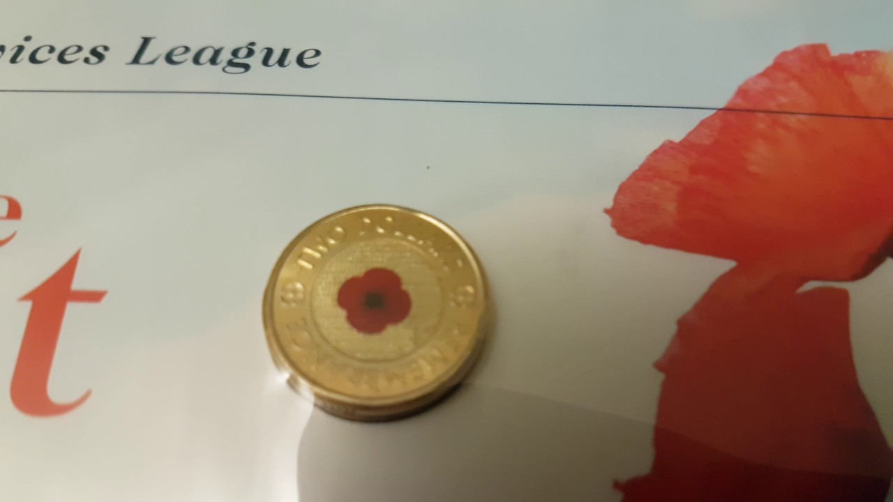 2012 red poppy $2 coin
