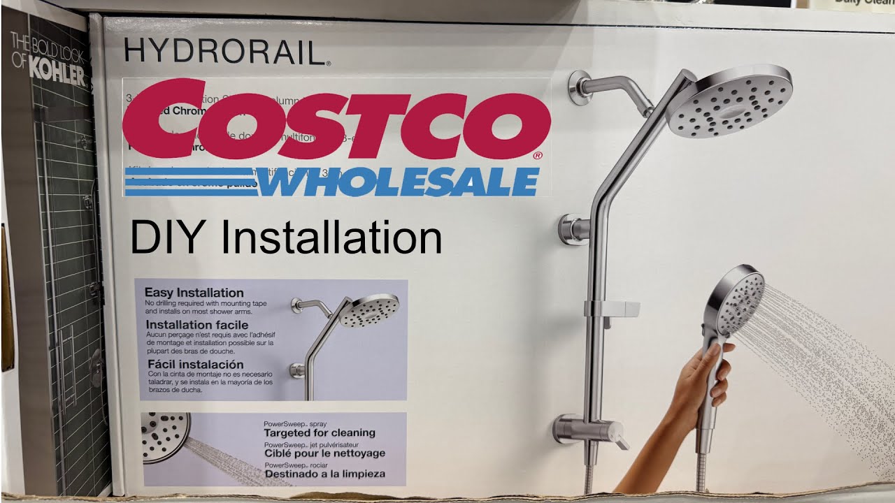 Душевая колонна Costco Kohler Hydrorail 3-в-1