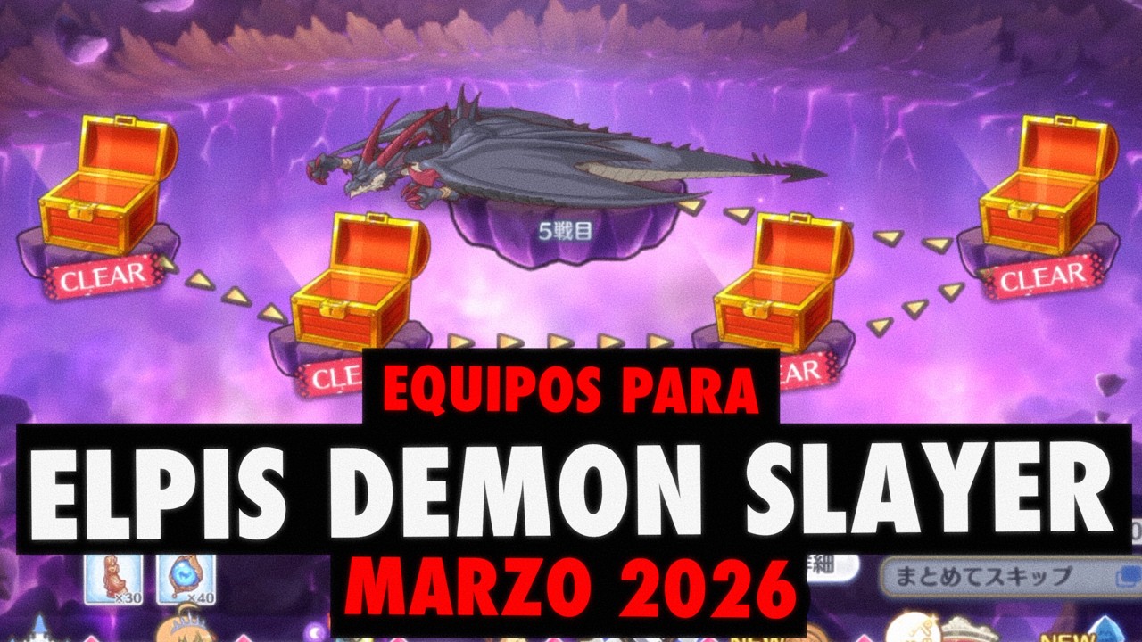 Equipos para la Elpis Demon Slayer Frontline | Marzo 2026 | Princess Connect! Re:Dive