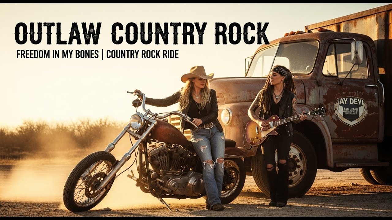 Outlaw Country Rock 🔥 Freedom in My Bones 🎸 Country Rock Ride