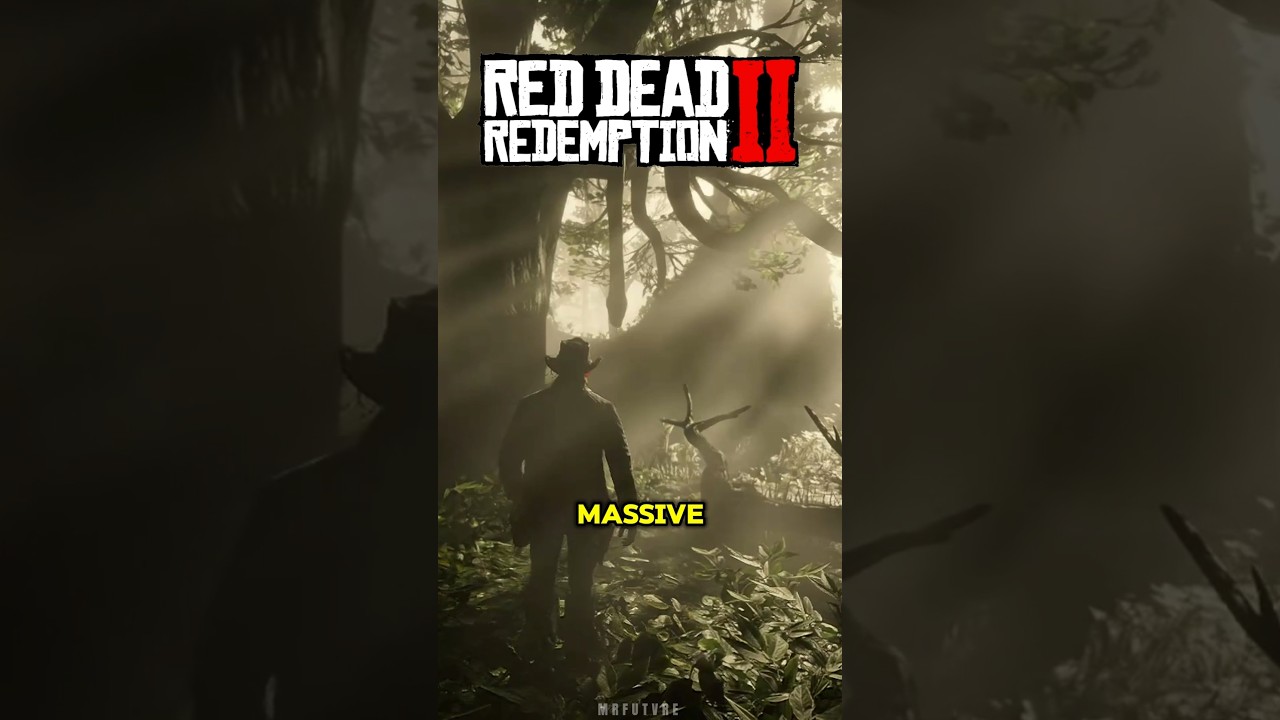 Giant snake hanging lifeless from a tree in RDR2. See location in video. #RDR2  #rdr2 11.ai