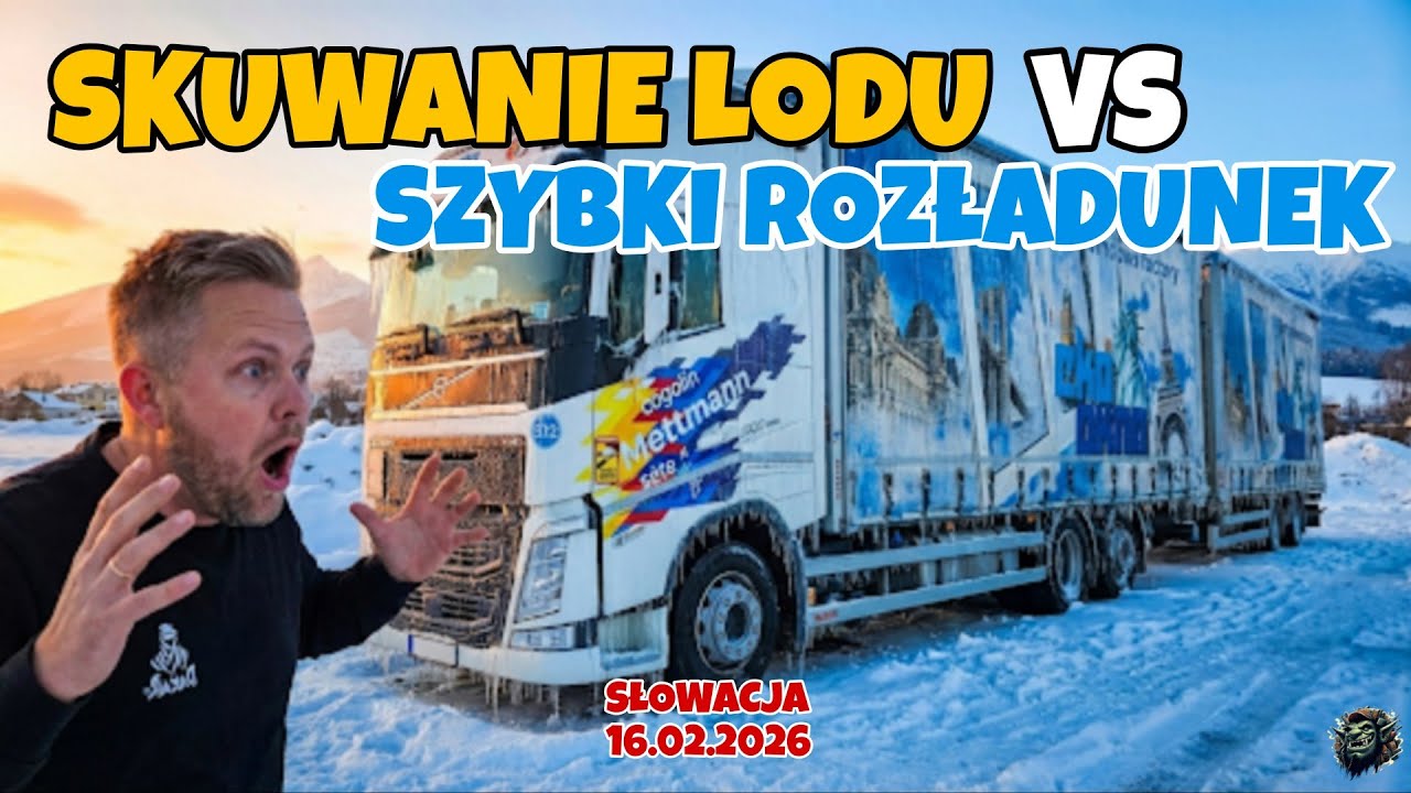 #138 LÓD SPADA Z DACHU? 🥶 Jak bezpiecznie oczyścić ciężarówkę?