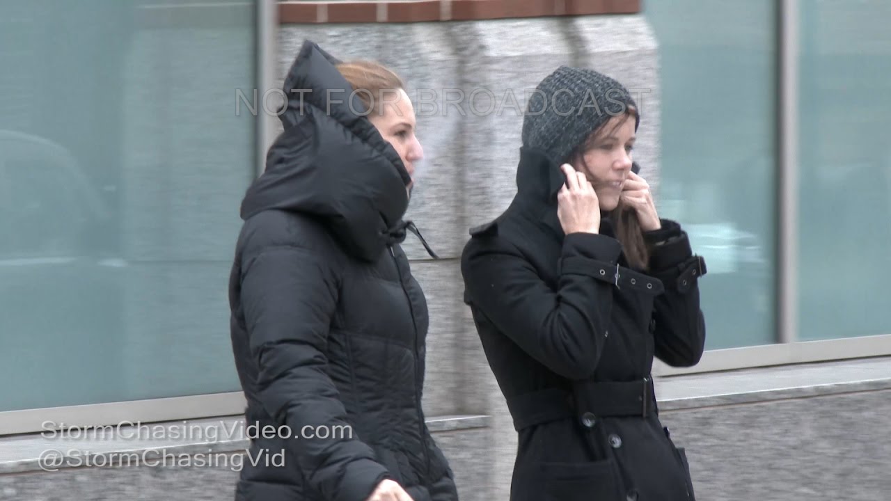 Hoboken, NJ Wicked Strong Winds & Cold Weather - 11/21/2016