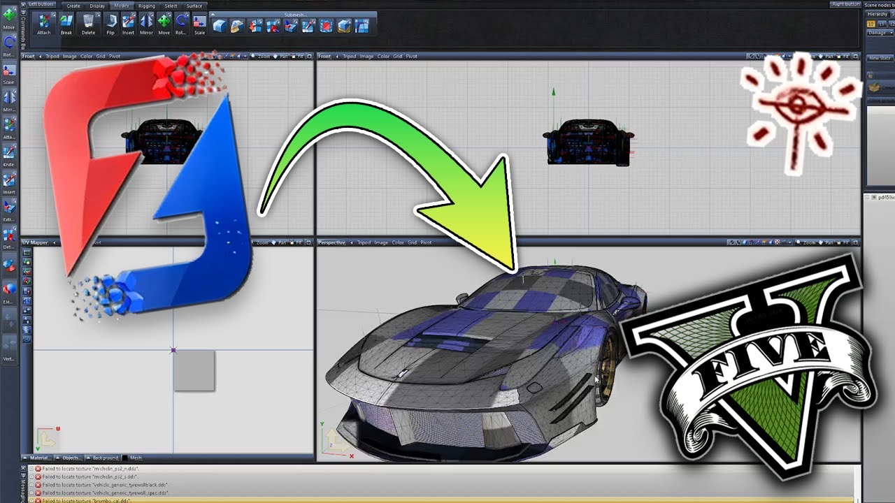 ZModeler: GUÍA COMPLETA PARA EDITAR Y REMOVER LOGOS DE AUTOS EN GTA V 🛠️🚗