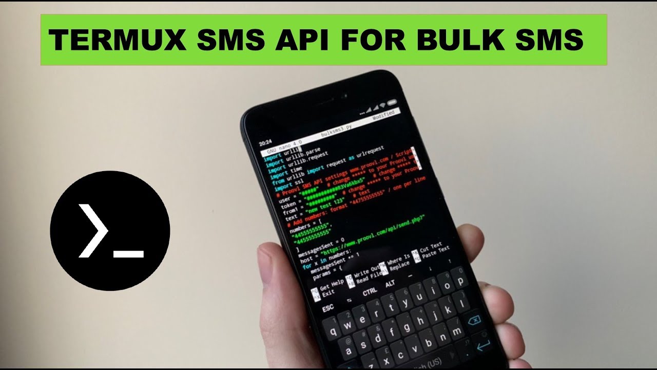 Termux SMS API for Bulk SMS