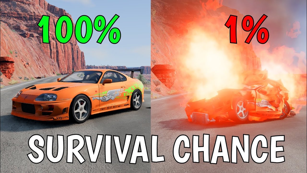 Realistic Survival Chance Crashes #3 | BeamNG.drive