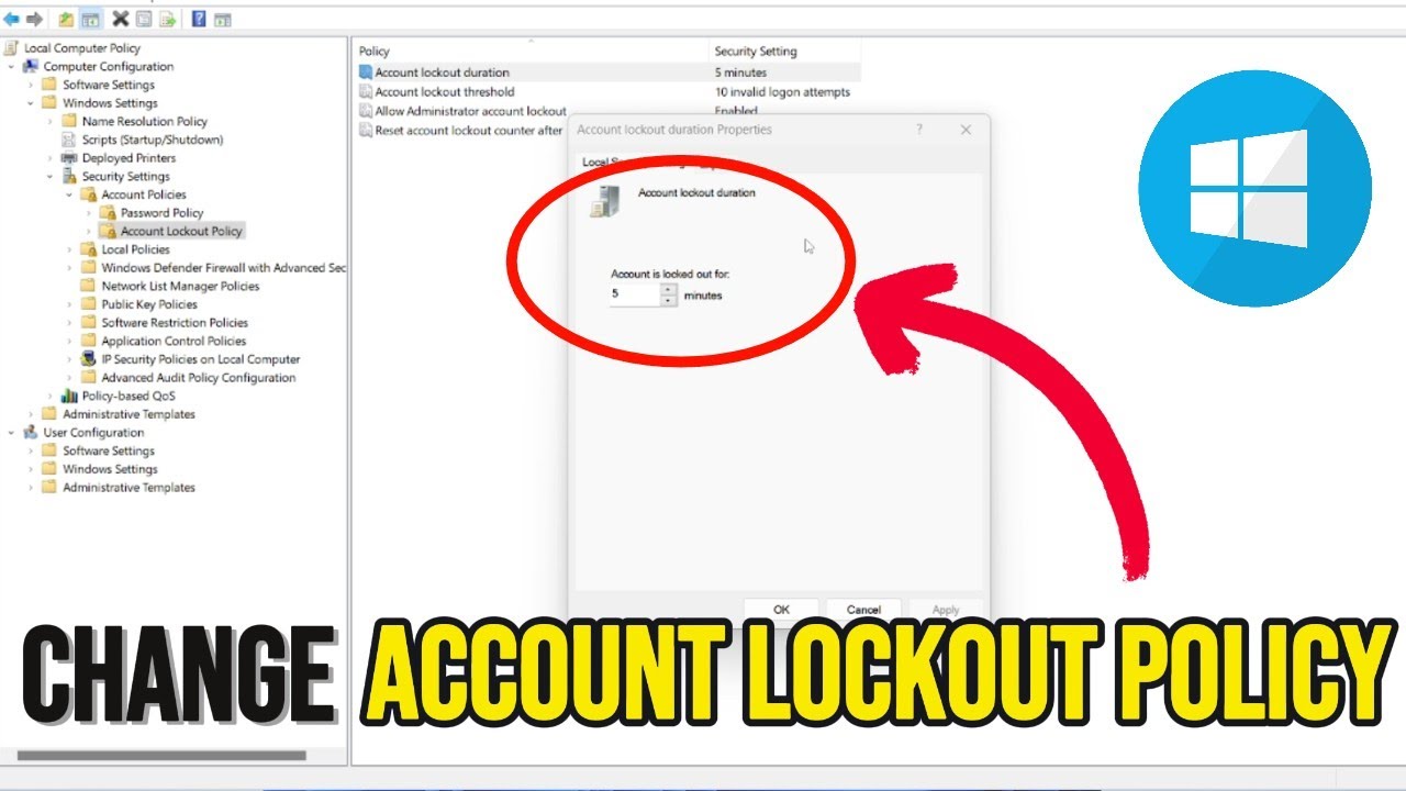 Windows Laptops Account Lockout Policy: Easy Configuration Guide