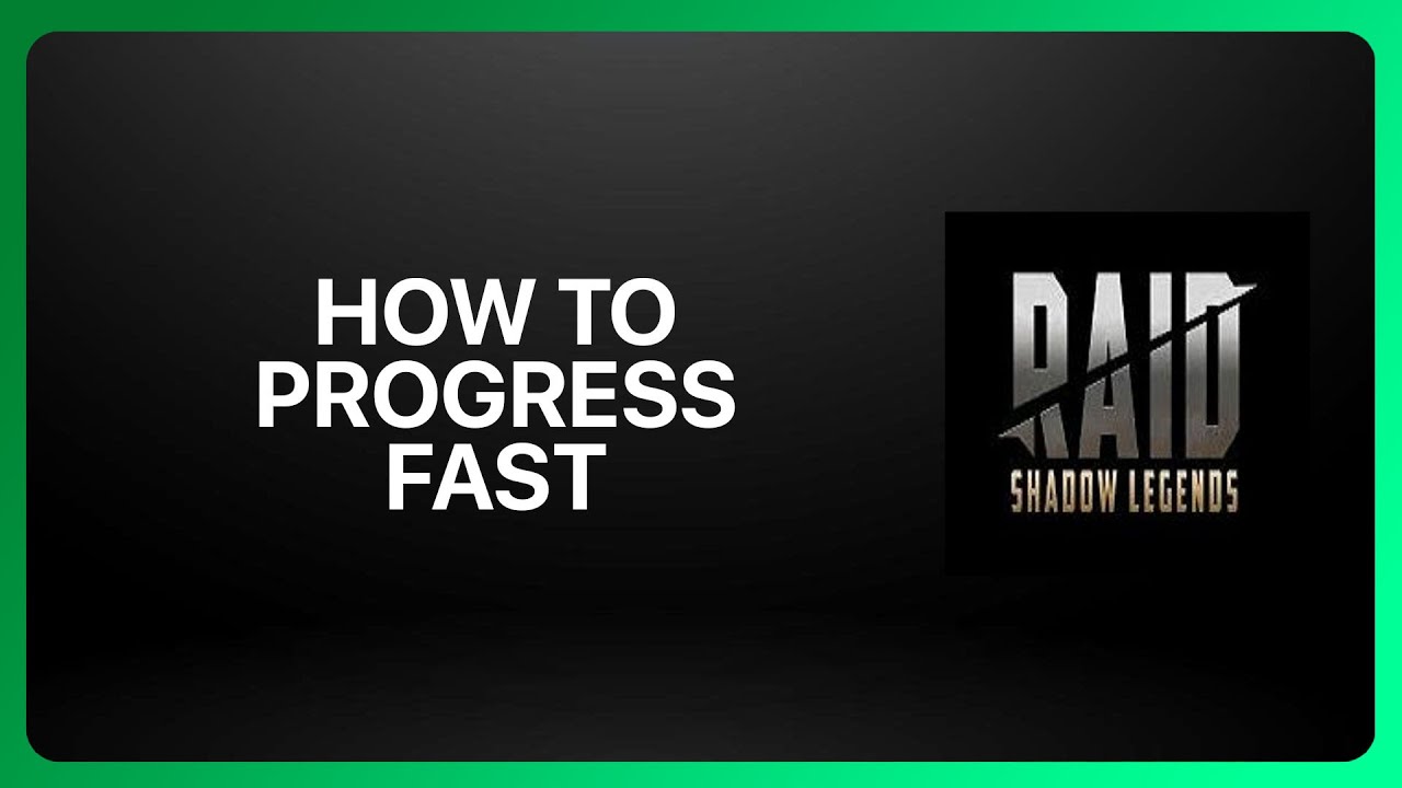 How To Progress Fast In Raid Shadow Legends 2025! Tutorial