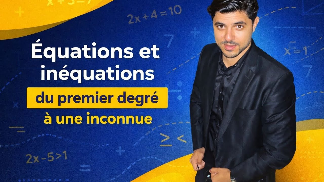 #taalim les équations et les inéquations du premier degré à une inconnue part : 1