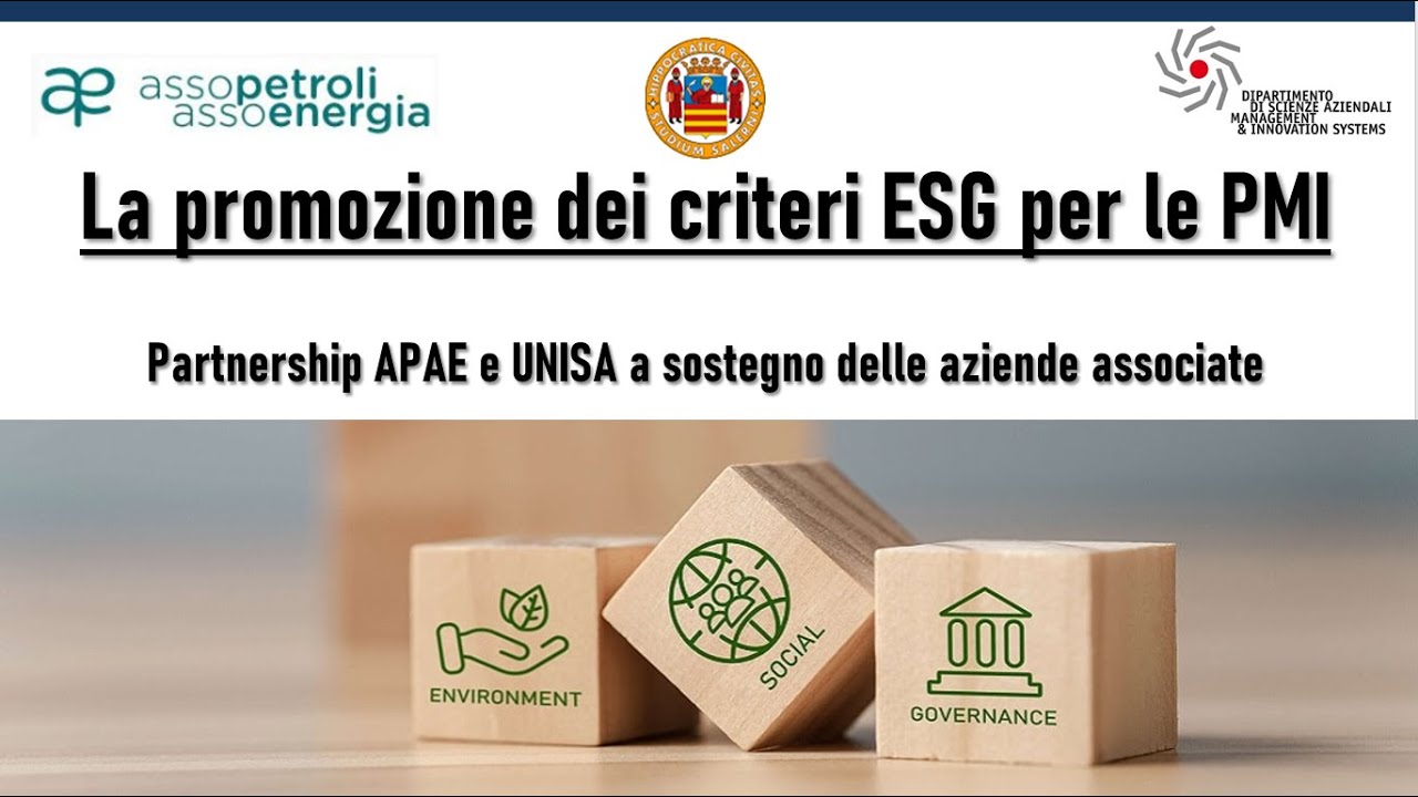 La promozione dei criteri ESG per le PMI