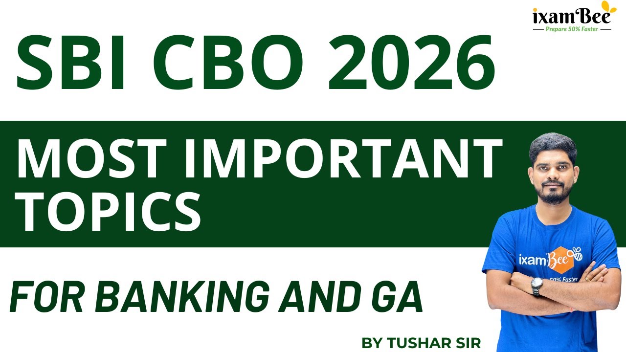 SBI CBO - How to Prepare - Banking Knowledge & GA