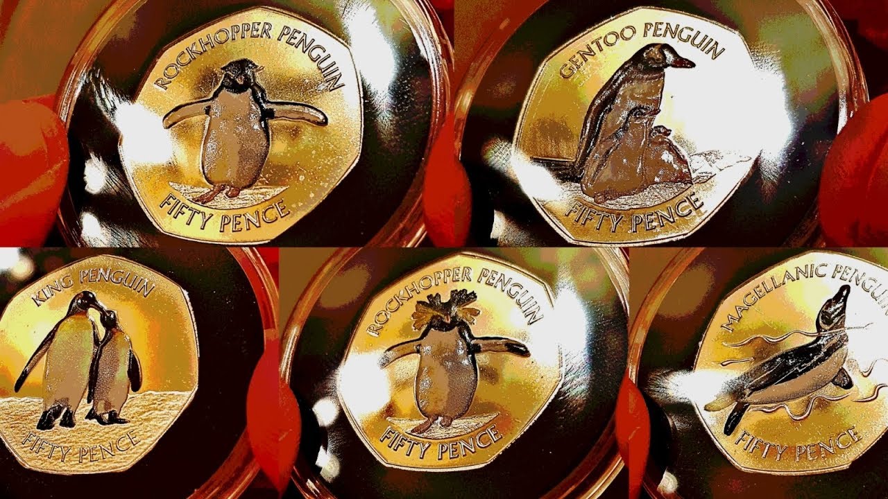 🐧2017 Falklands Penguins 50p Coin Series🐧