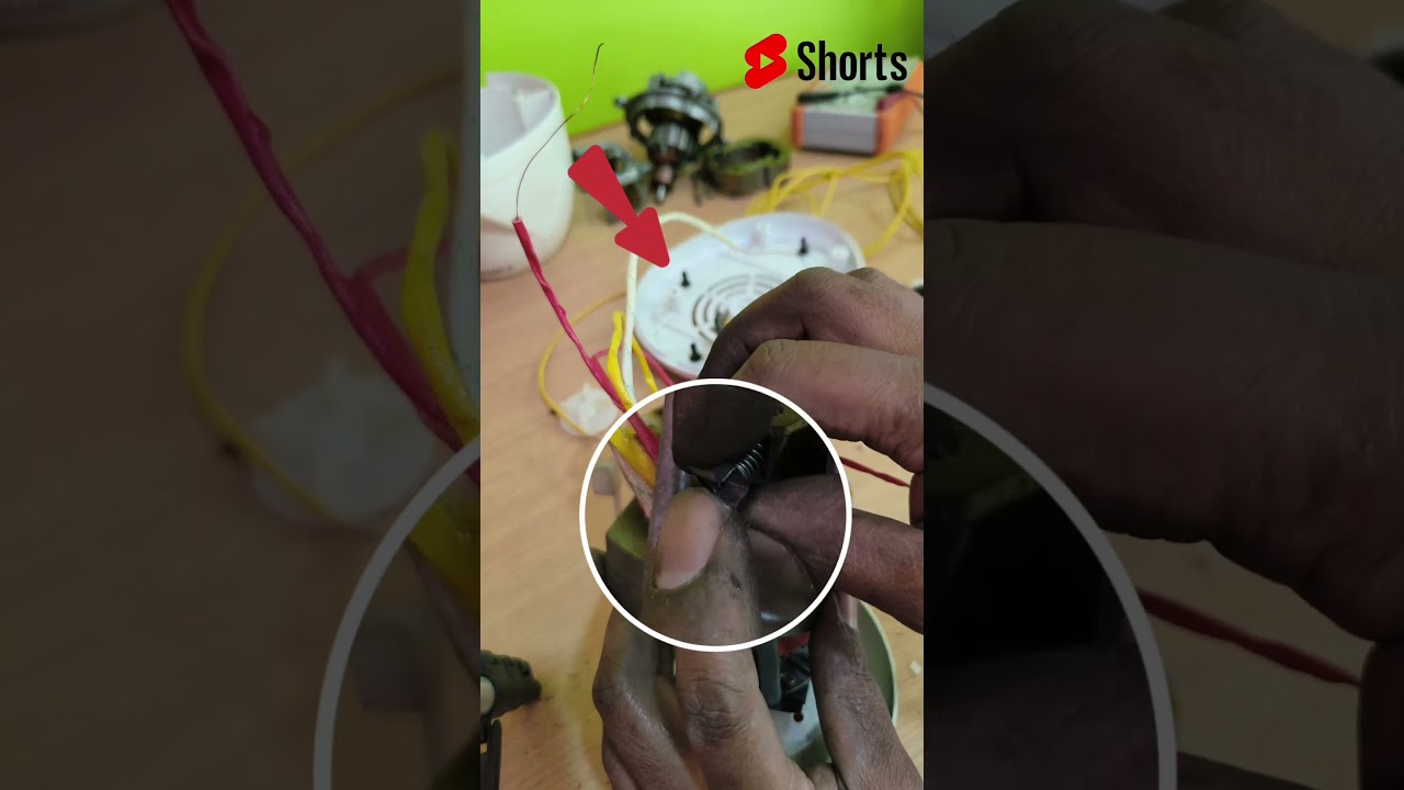 Mixer grinder repair/ how to change mixer grinder carbon change #tiktok #shortvideo #electrical