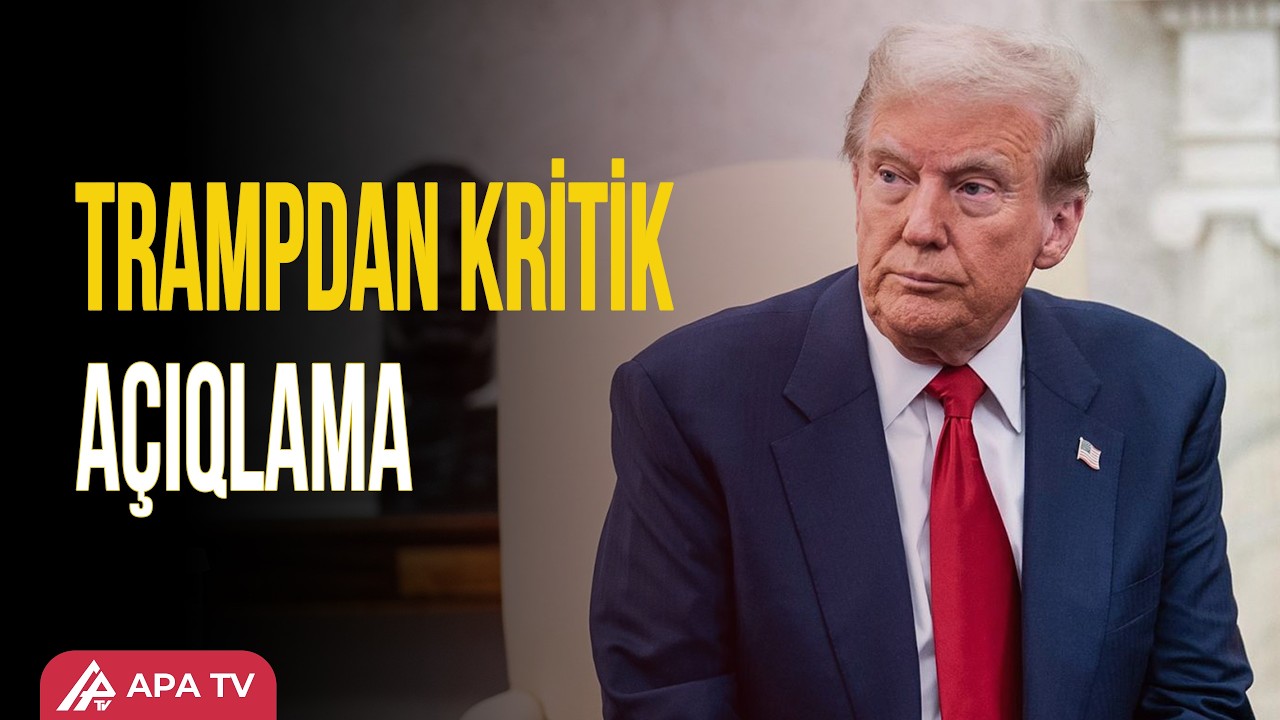 Tramp: “İranla müharibə demək olar ki, başa çatıb” | APA TV
