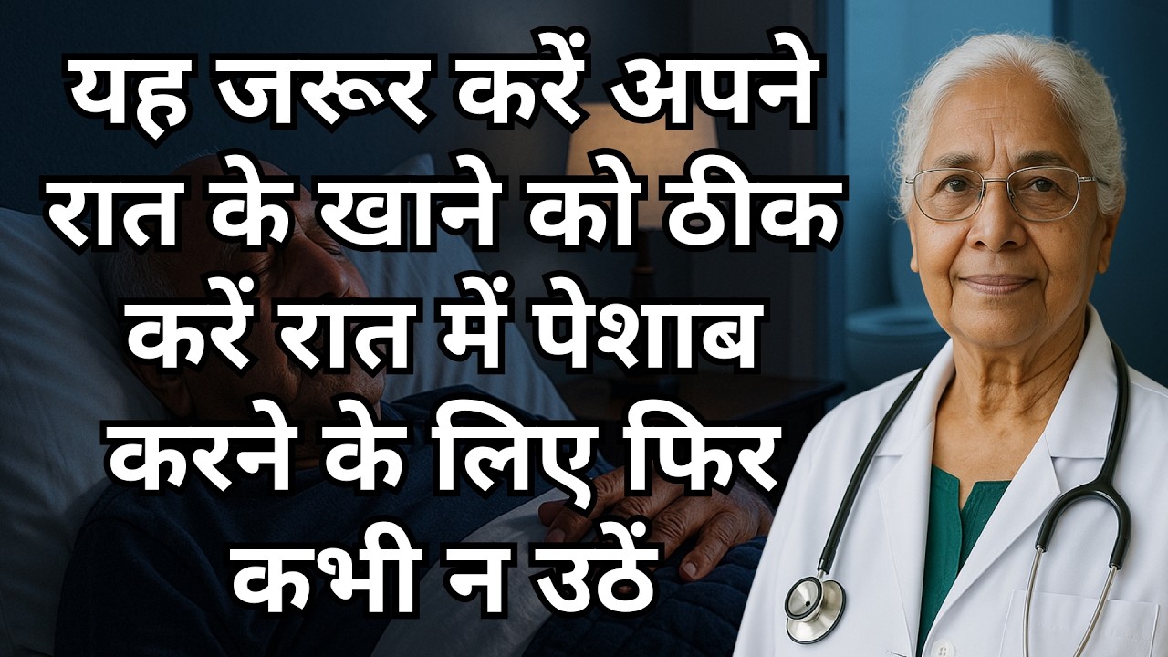 60 साल से ऊपर के सीनियर्स: क्या आपका डिनर रात में पेशाब की वजह है? सिर्फ 3 दिनों में ठीक करें