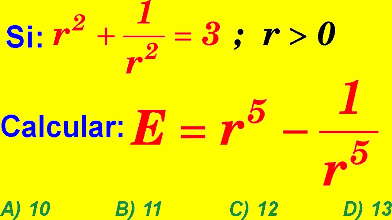 BINOMIO RESTA AL CUADRADO Y AL CUBO PROBLEMA RESUELTO DE PRODUCTOS NOTABLES EN ADMISIÓN UNIVERSIDAD