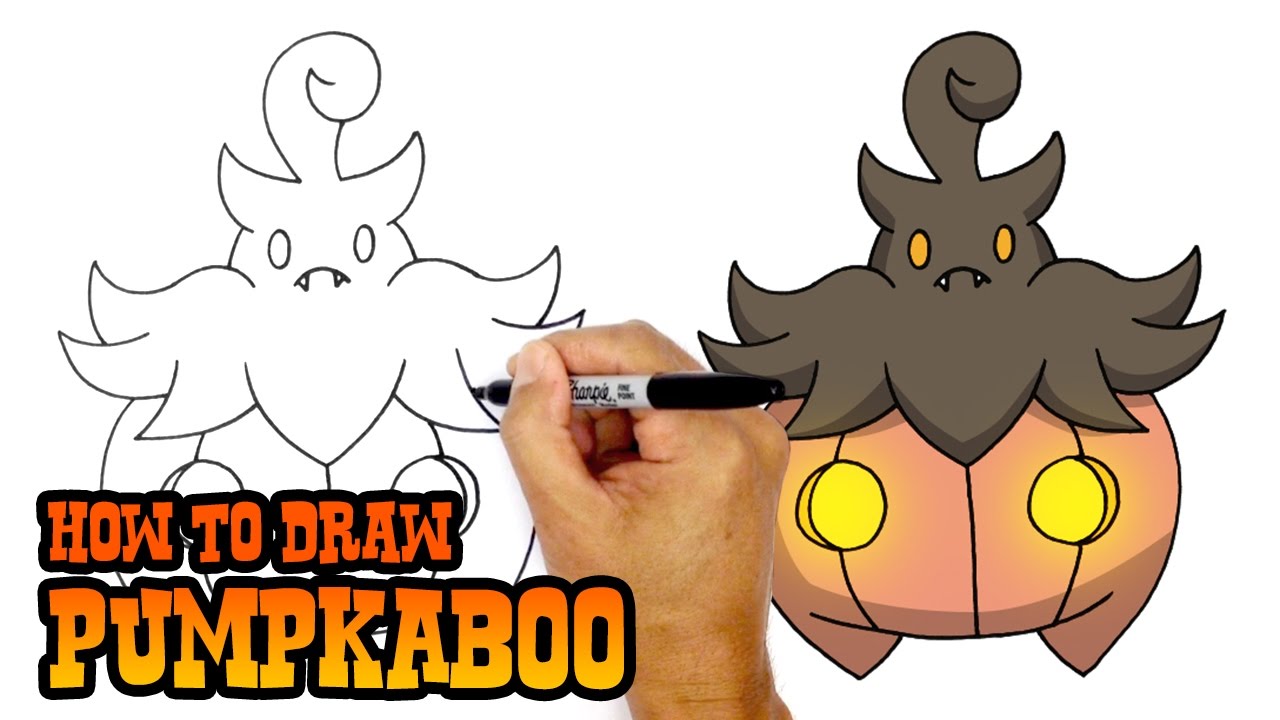 How to Draw Pokemon | Pumpkaboo