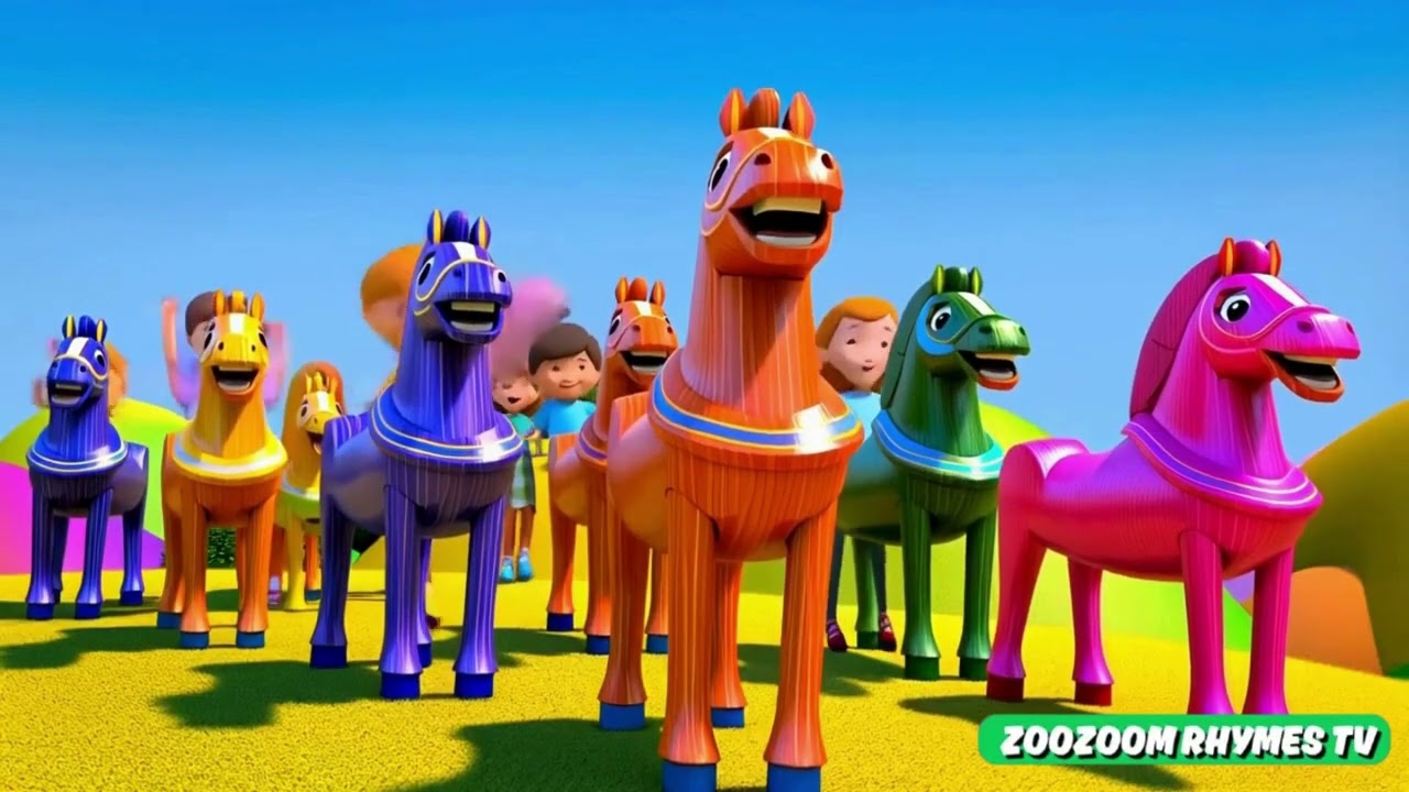 Lakdi ki kathi  लकड़ी की काठी  Popular ENGLISH Children Songs  Animated Songs by zoozoom rhymes tv