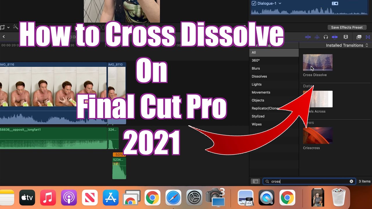 How to Cross Dissolve on Final Cut Pro (2021)