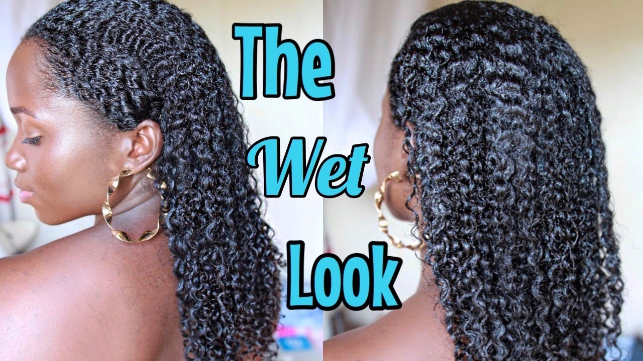 I TRIED THE WET LOOK ON MY NATURAL HAIR! Using only 2 Products!