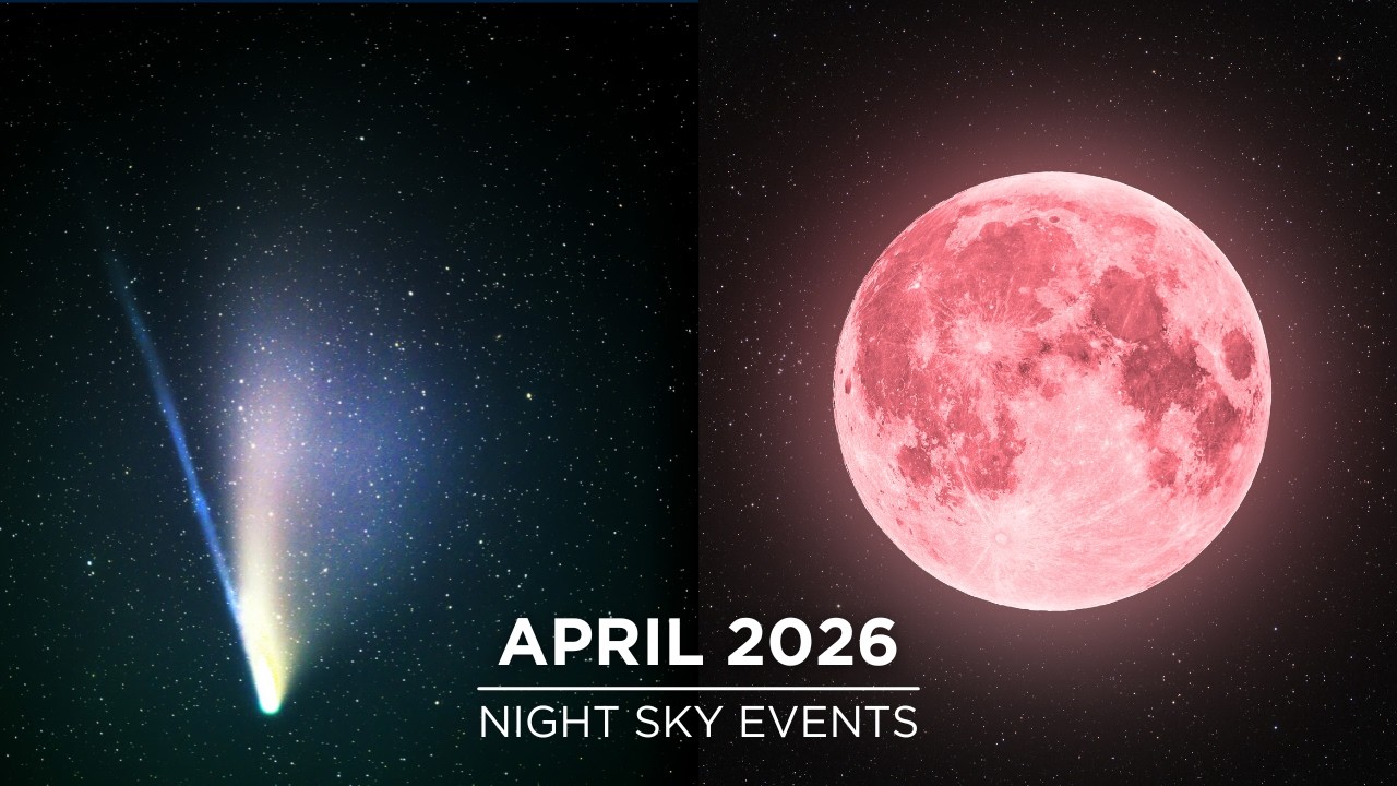 Don't Miss These Astronomy Events in April 2026 | Pink Moon | Lyrid Meteor Shower | Comets