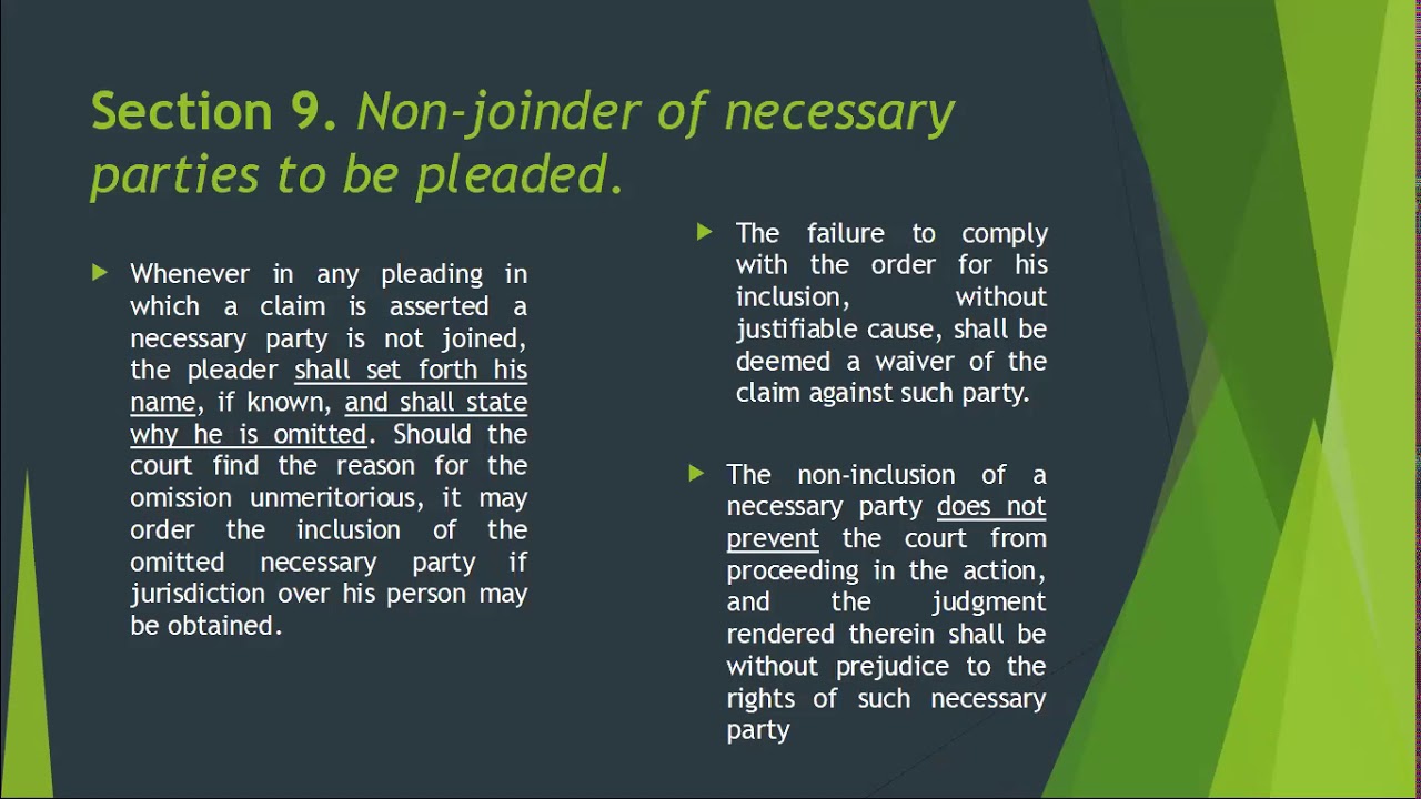 Rule 3, Rules of Court