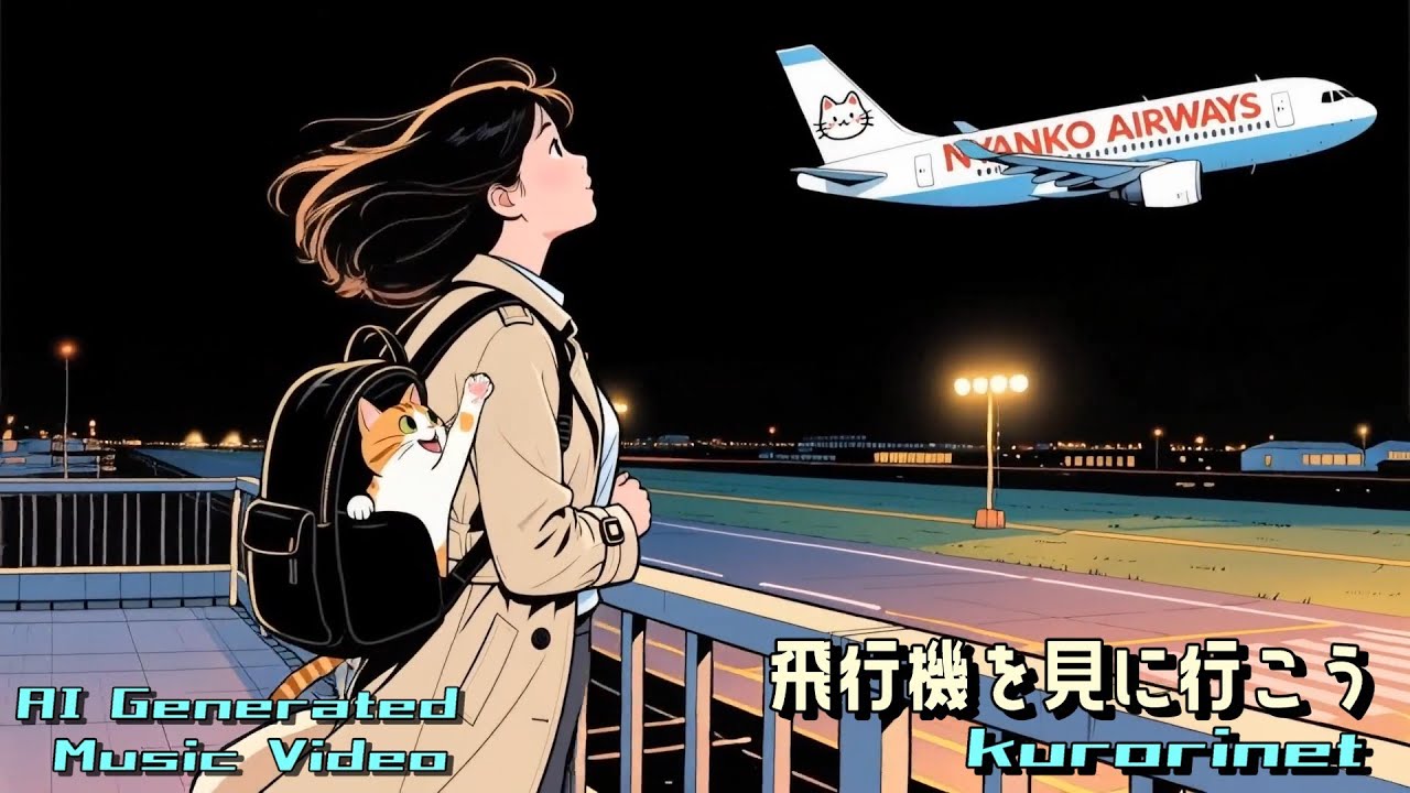 飛行機を見に行こう | AI Music Video