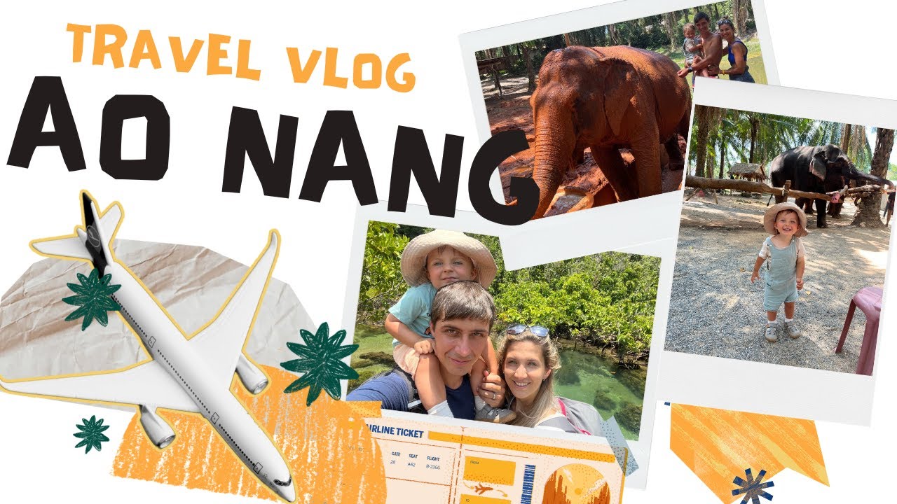 Vlog_8 AO NANG - VÝLET NA SLONY/OCHUTNÁVÁME JÍDLO NA NIGHT MARKETU A PŮJČILI JSME SI V THAJSKU AUTO!