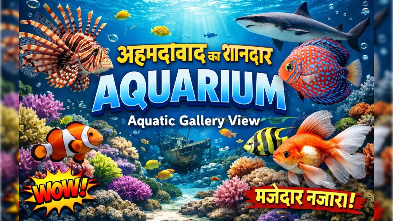 भारत का सबसे खूबसूरत Aquarium? Ahmedabad में देखें! | Science City Aquarium –  Stunning Fish Shot !