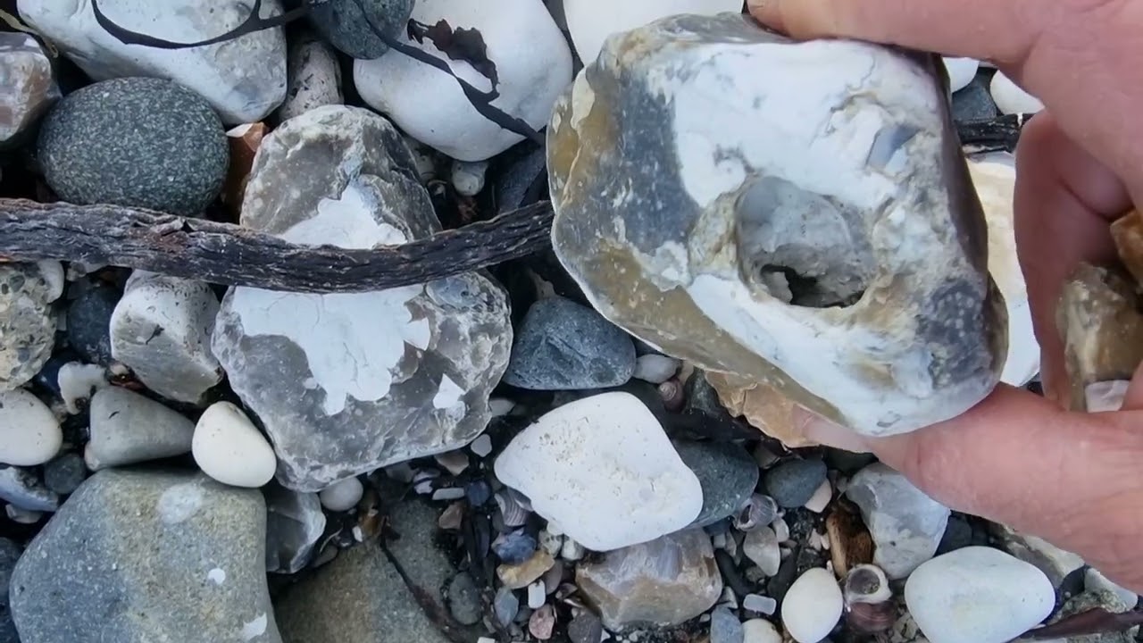 Sea Glass Ireland beachcombing for seaglass in Drains Bay April 2023