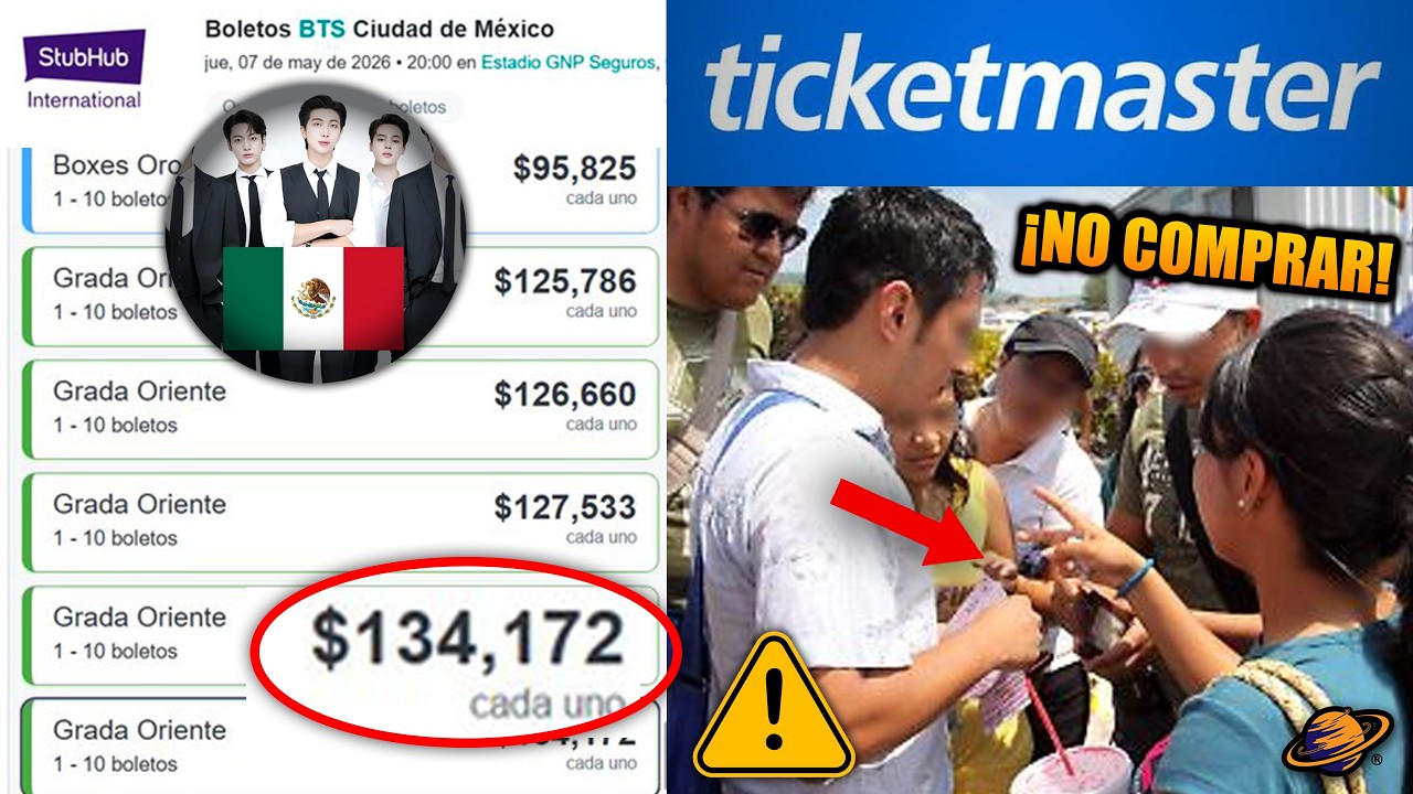 ¡REVENTA FUERA DE CONTROL! Boletos BTS hasta $134 MIL y el silencio de Ticketmaster