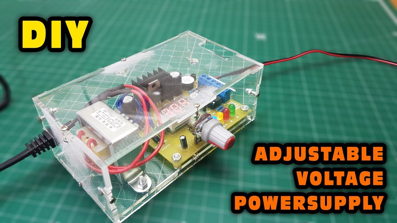 DIY Adjustable Voltage PowerSupply Kit Assemble