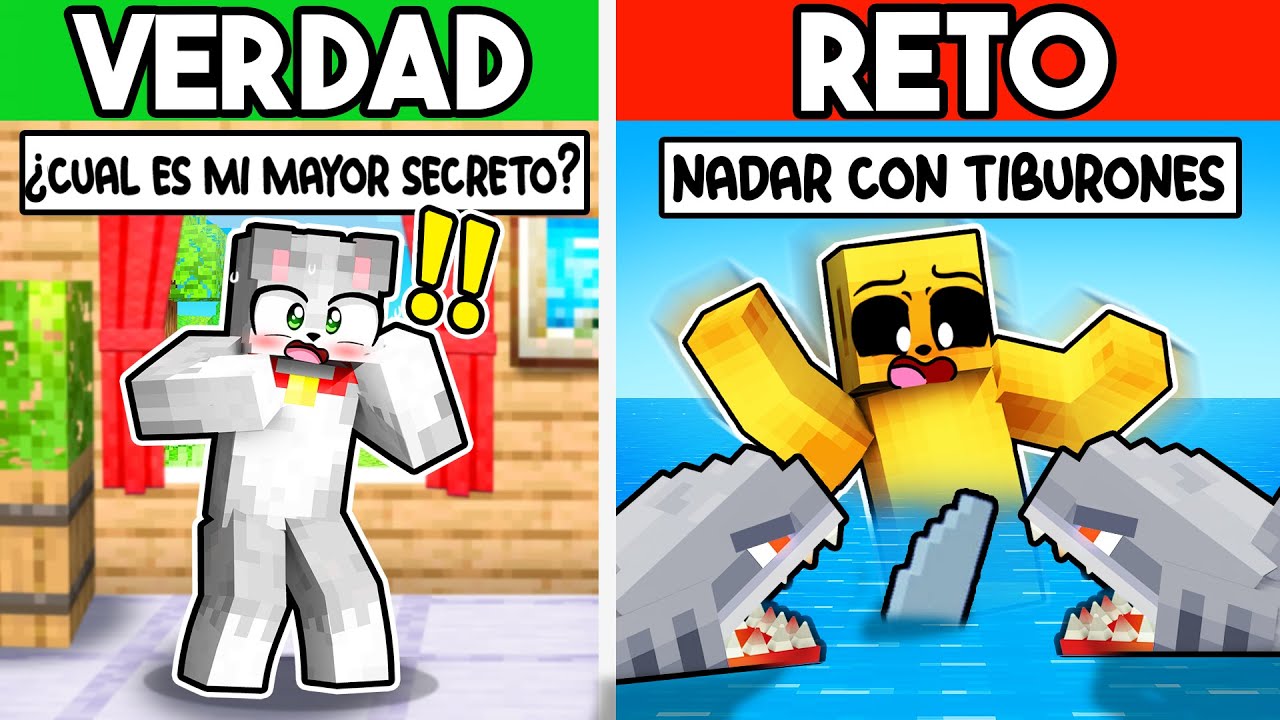 Jugamos VERDAD o RETO en Minecraft! 😂