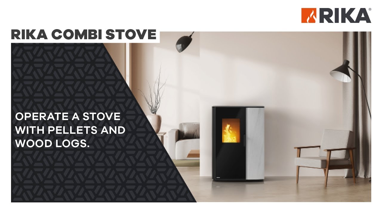 RIKA combi stove | Operate a stove with pellets and wood logs. |&nbsp;EN